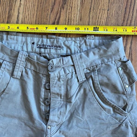G-STAR RAW 100% Cotton Khakis Straight Leg Pants Trousers   Mens Size 30 - Picture 6 of 10